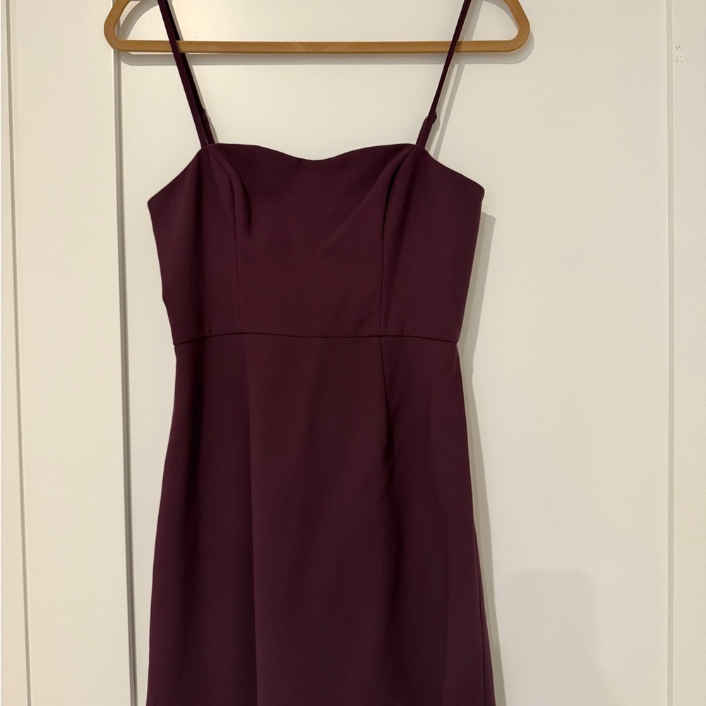 French Connection Strapless Plum Dress